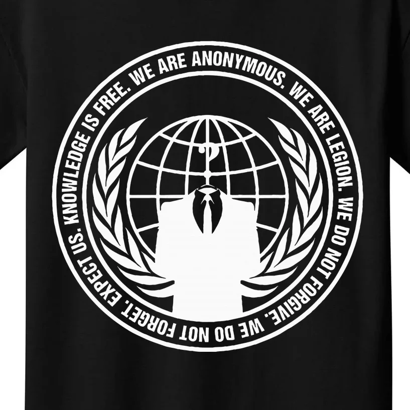 Anonymous Guy Fawkes We Are Anonymous Kids T-Shirt