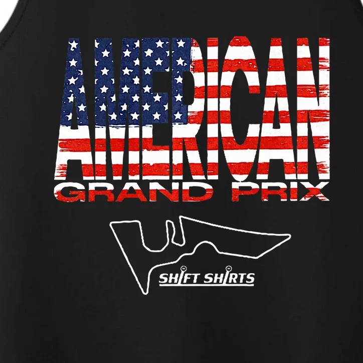 American Gp Flag Us Grand Prix (Cota) Inspired Performance Tank