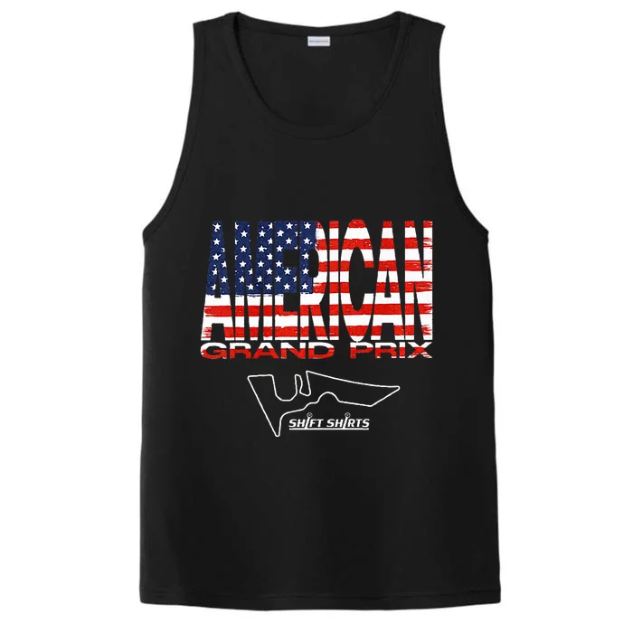 American Gp Flag Us Grand Prix (Cota) Inspired Performance Tank