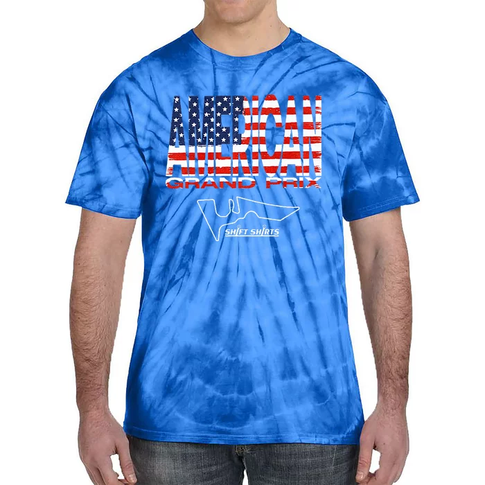 American Gp Flag Us Grand Prix (Cota) Inspired Tie-Dye T-Shirt