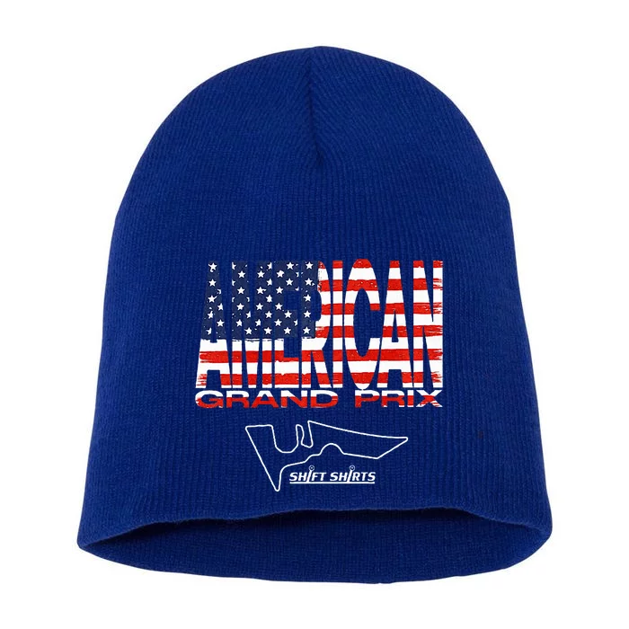 American Gp Flag Us Grand Prix (Cota) Inspired Short Acrylic Beanie