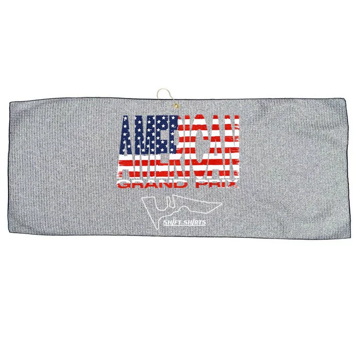 American Gp Flag Us Grand Prix (Cota) Inspired Large Microfiber Waffle Golf Towel