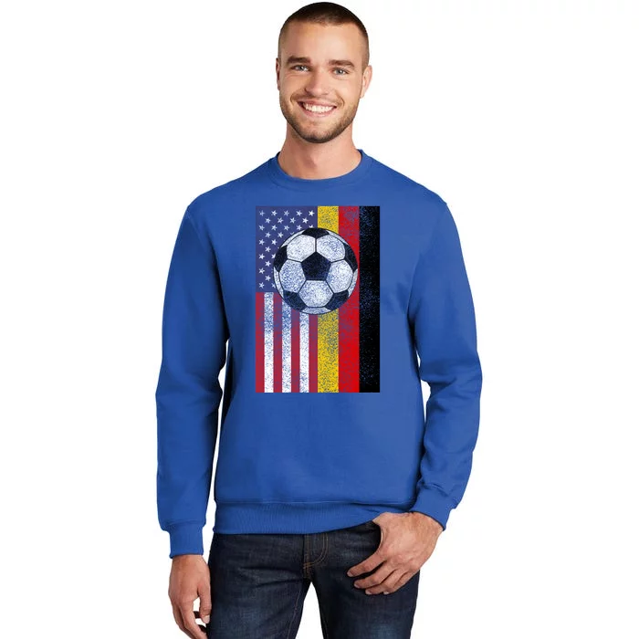 American Gery Flags Soccer Ball Players And Cool Gift Sweatshirt