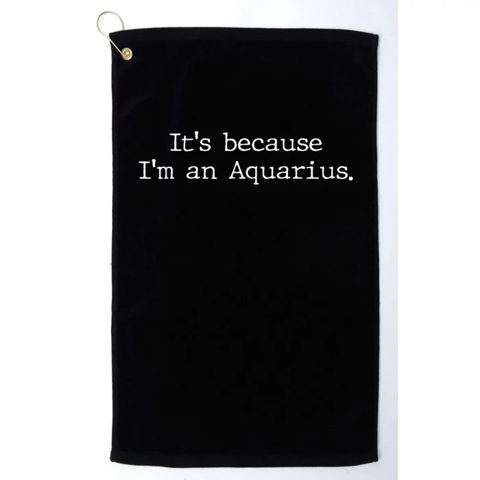 Aquarius Gifts For Wo Zodiac Sign Astrology Platinum Collection Golf Towel