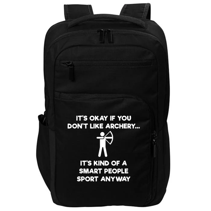 Archery Gift Funny Archery Smart People Impact Tech Backpack