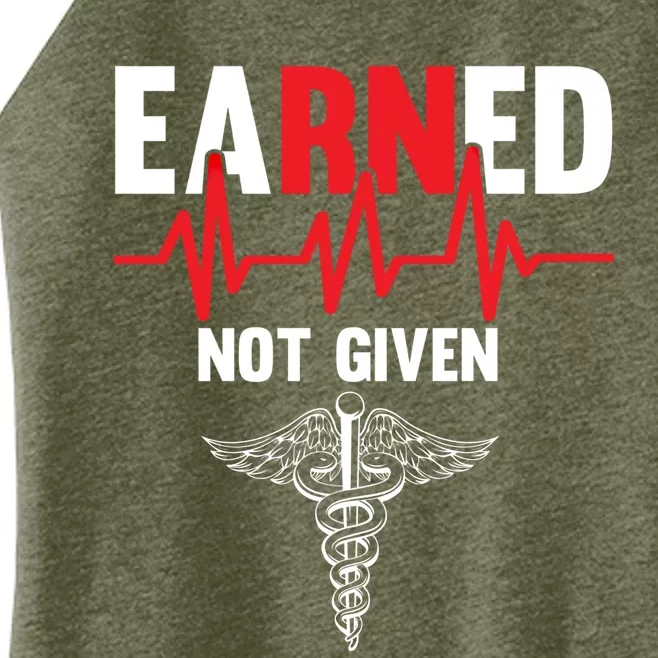 Awesome Gift For Nurses Heartbeats Earned Not Given Gift Women’s Perfect Tri Rocker Tank