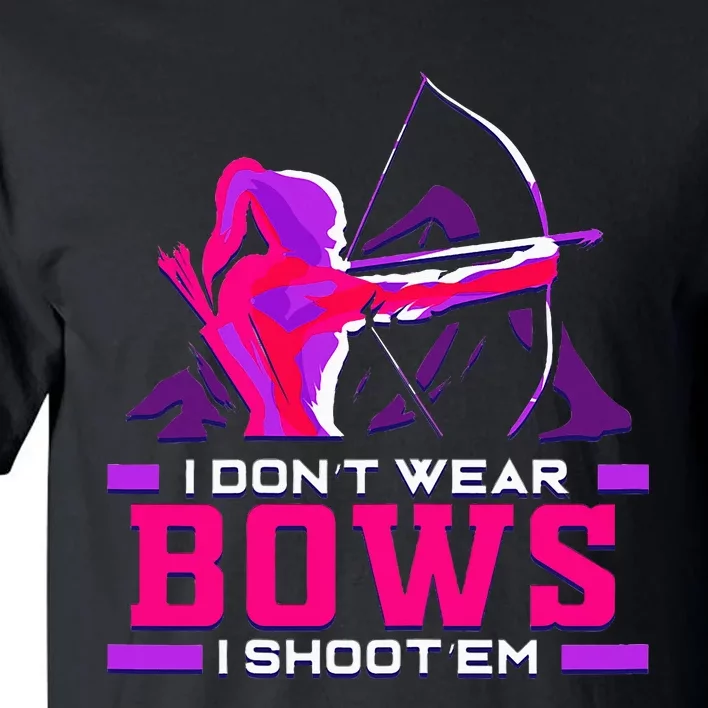 Archery Girl For Woman Archer Bow And Arrow Hunt Tall T-Shirt