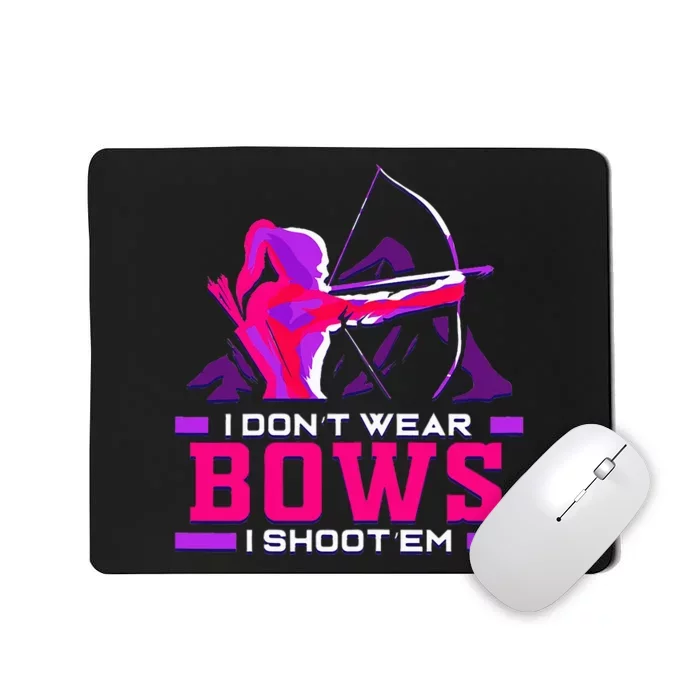 Archery Girl For Woman Archer Bow And Arrow Hunt Mousepad