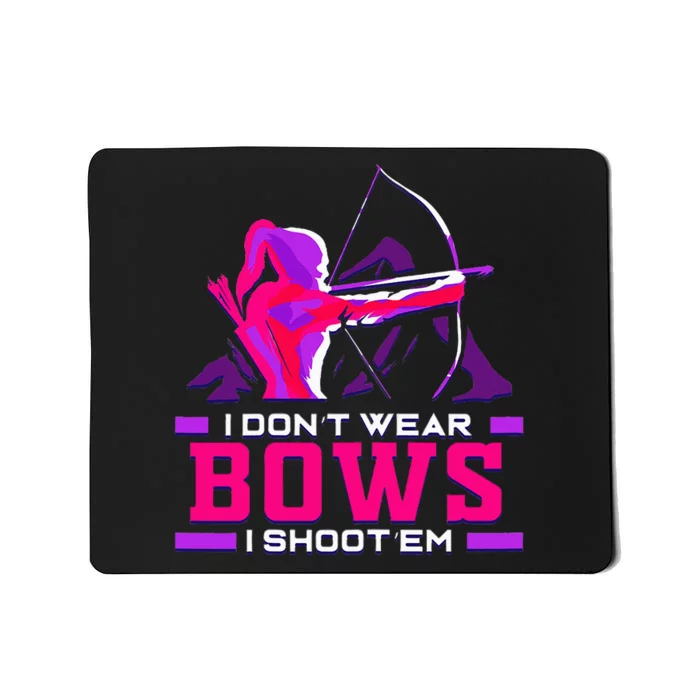 Archery Girl For Woman Archer Bow And Arrow Hunt Mousepad