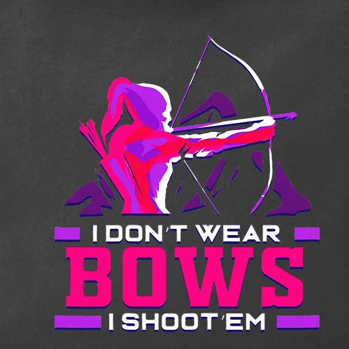 Archery Girl For Woman Archer Bow And Arrow Hunt Zip Tote Bag