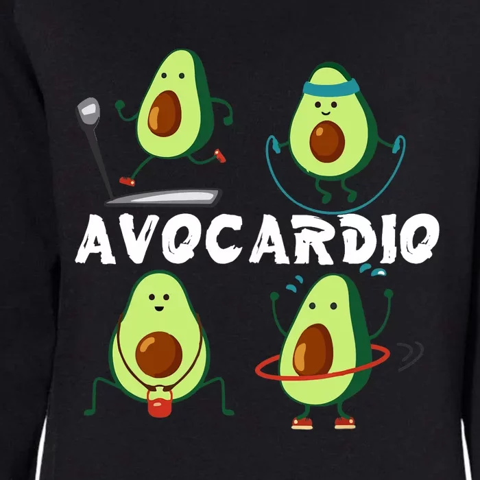 Avocardio, Gym Funny, Avocado Workout Womens California Wash Sweatshirt