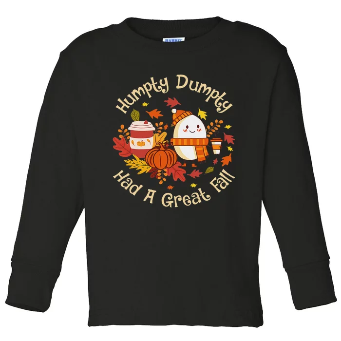 A Great Fall Thanksgiving Autumn Season Toddler Long Sleeve Shirt