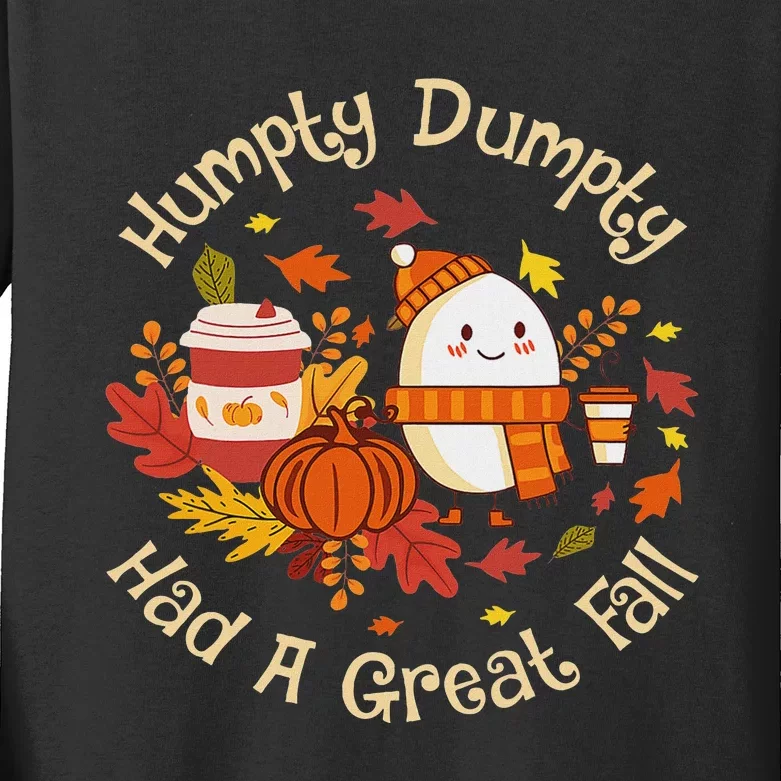 A Great Fall Thanksgiving Autumn Season Kids Long Sleeve Shirt