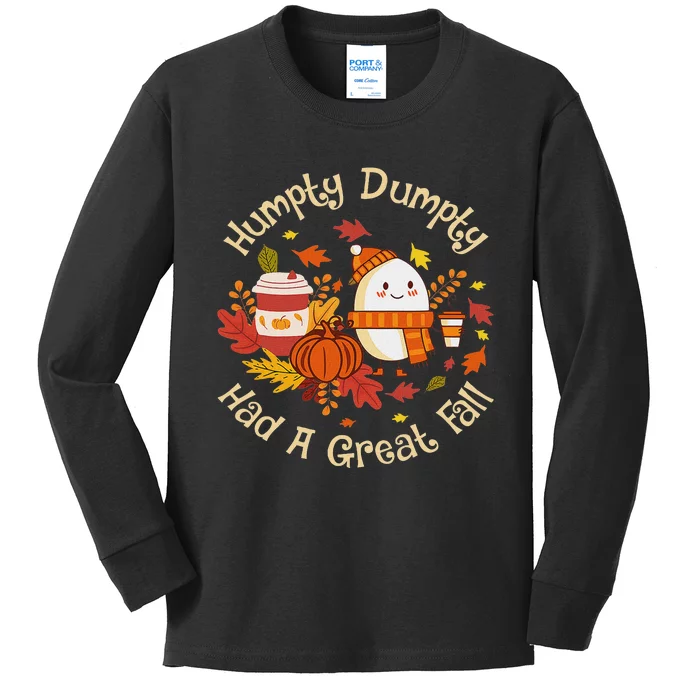 A Great Fall Thanksgiving Autumn Season Kids Long Sleeve Shirt