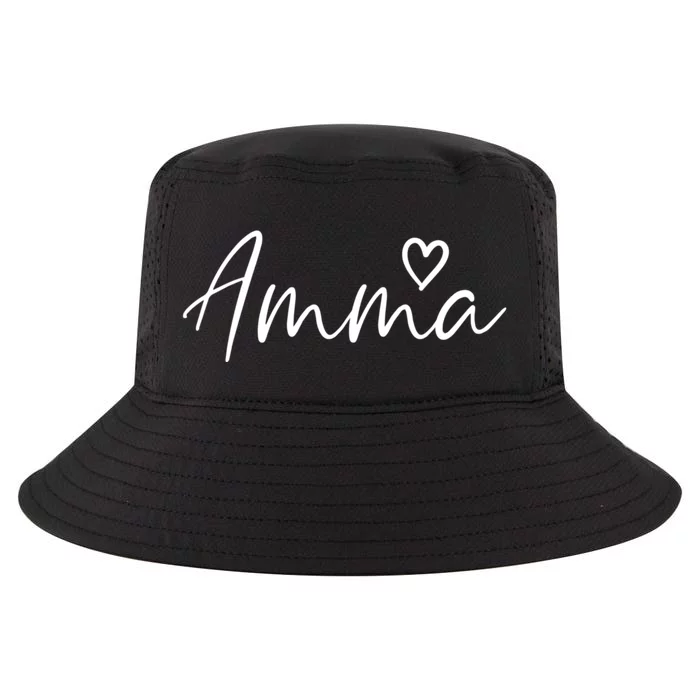 Amma Gifts For Women Grandma Heart MotherS Day Amma Cool Comfort Performance Bucket Hat