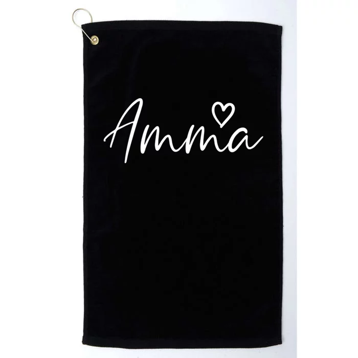 Amma Gifts For Women Grandma Heart MotherS Day Amma Platinum Collection Golf Towel