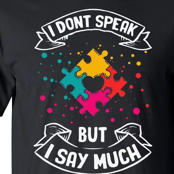 Autism Gifts For Adults Syndrom Autist Asd Autistic Asperger Tall T-Shirt