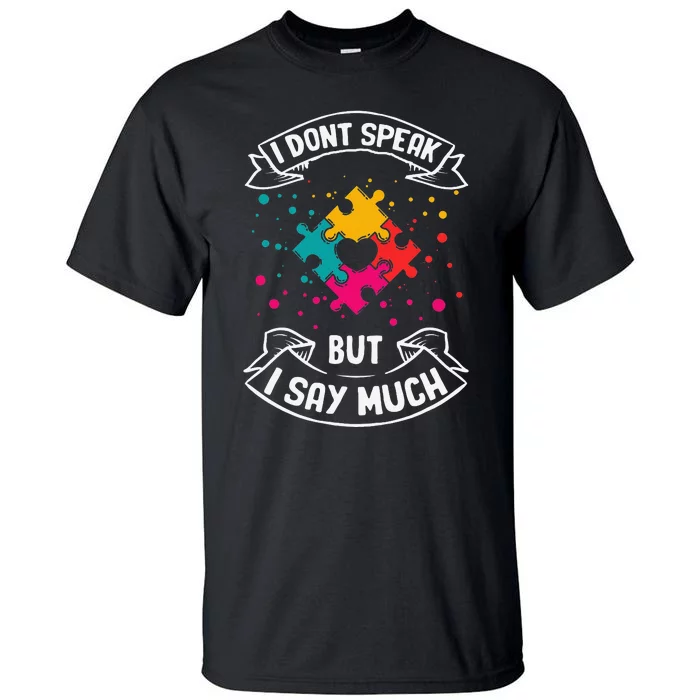 Autism Gifts For Adults Syndrom Autist Asd Autistic Asperger Tall T-Shirt