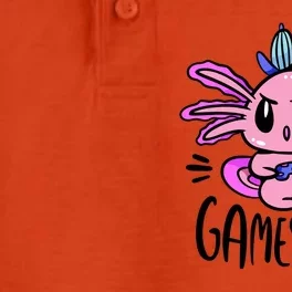 Axolotl Gamesolotl Funny Gamer Video Games Dry Zone Grid Performance Polo