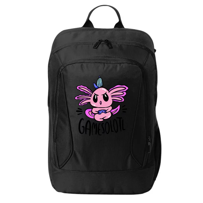 Axolotl Gamesolotl Funny Gamer Video Games City Backpack