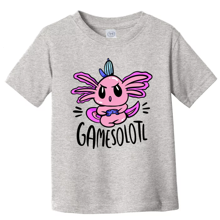 Axolotl Gamesolotl Funny Gamer Video Games Toddler T-Shirt