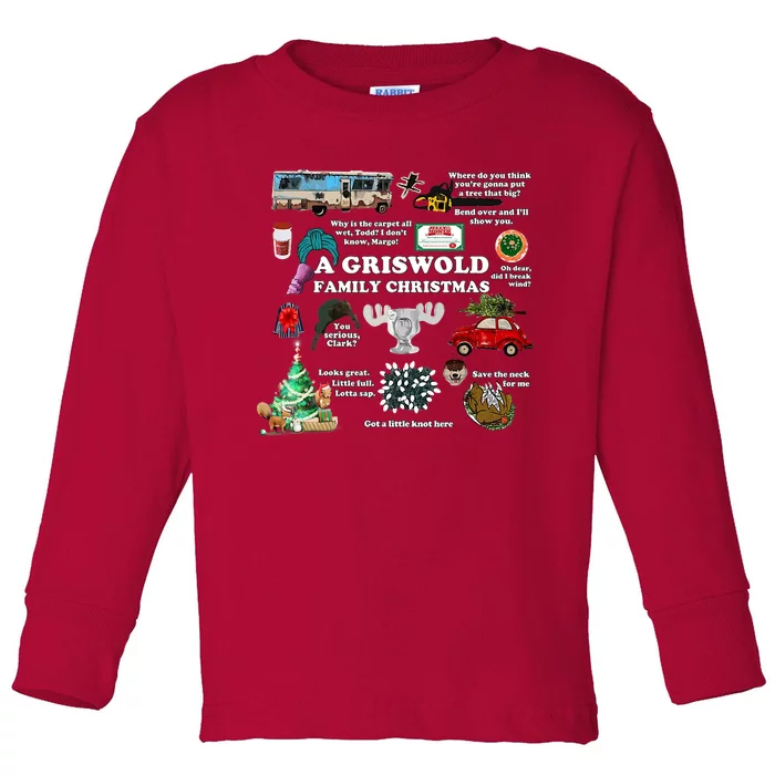 A Griswold Family Christmas Pajamas Holiday Xmas Toddler Long Sleeve Shirt