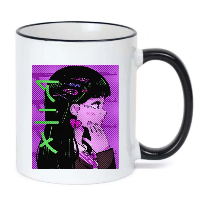 Anime Girl Gift Japan Culture Manga Comics Kawaii Black Color Changing Mug