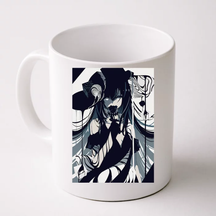 Anime Girl Gothic Aesthetic Waifu Grunge Horror Manga Front & Back Coffee Mug