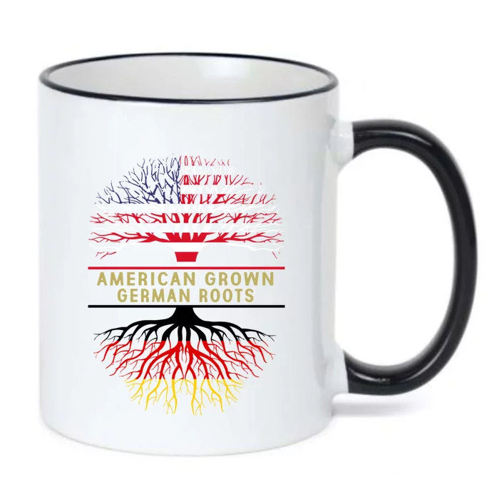 American Grown Ger Roots America Gery Tree Flag Gift Black Color Changing Mug