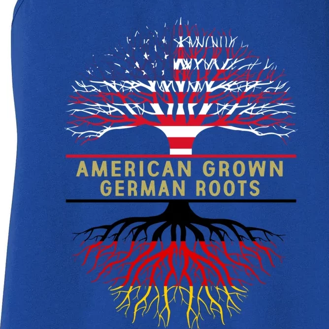 American Grown Ger Roots America Gery Tree Flag Gift Women's Racerback Tank