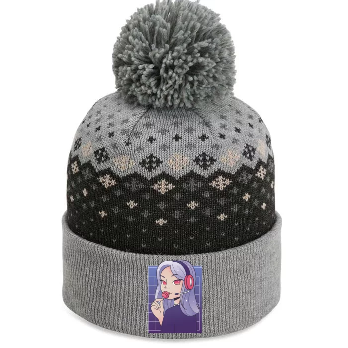 Anime Gamer Girl Lollipop Cute The Baniff Cuffed Pom Beanie