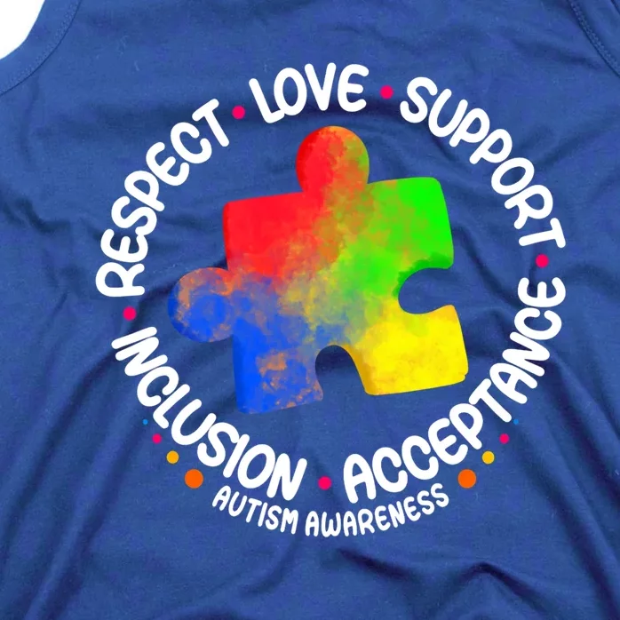 Autism Great Gift Respect Love Support Autism Awareness Cool Gift Tank Top