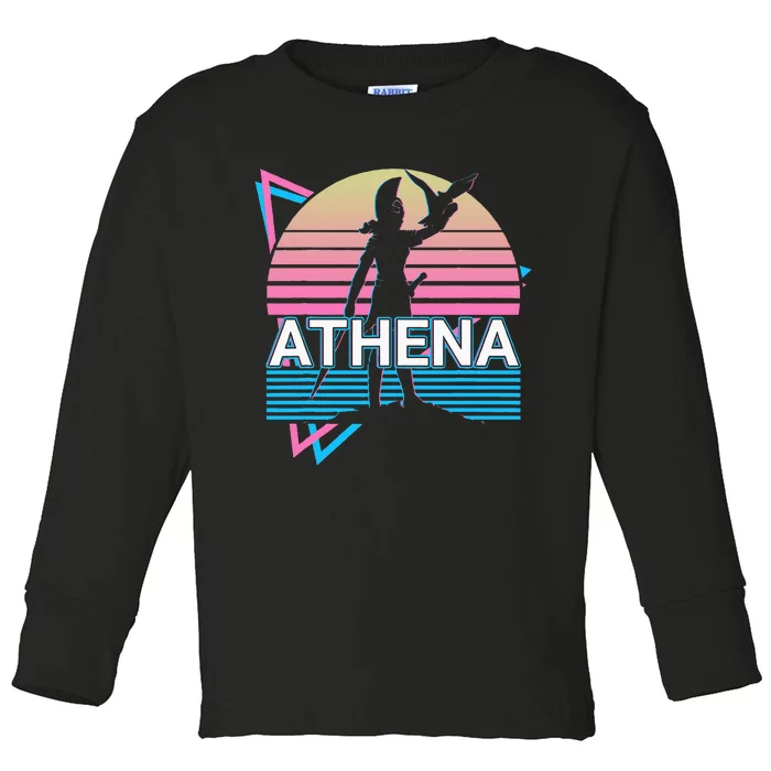 Athena Greek Goddess Of Wisdom And War Toddler Long Sleeve Shirt