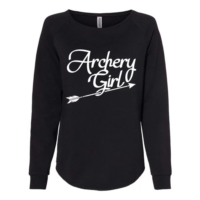 Archery Girl Gift Womens California Wash Sweatshirt