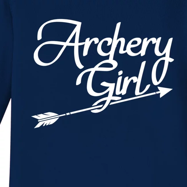 Archery Girl Gift Baby Long Sleeve Bodysuit