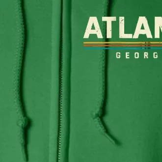 Atlanta Georgia GA Collection Atlantan Collectible Tourist Full Zip Hoodie