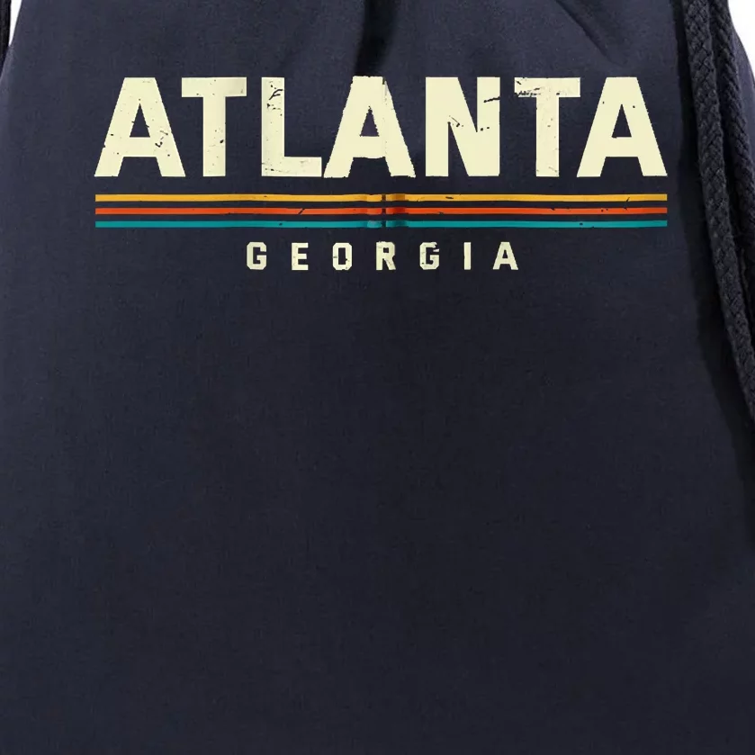 Atlanta Georgia GA Collection Atlantan Collectible Tourist Drawstring Bag