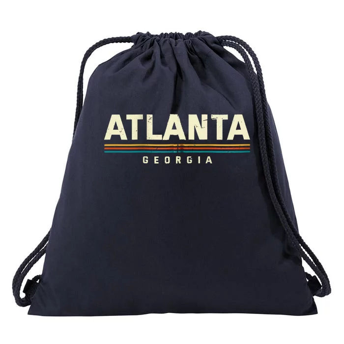 Atlanta Georgia GA Collection Atlantan Collectible Tourist Drawstring Bag