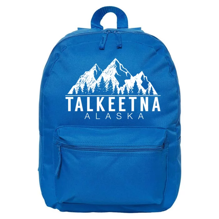 Alaska Giffunny Gift Talkeetna Alaska Gift 16 in Basic Backpack