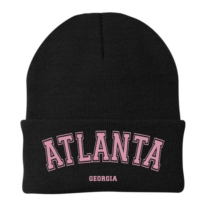 Atlanta Georgia Ga Varsity Style On Atlanta Knit Cap Winter Beanie