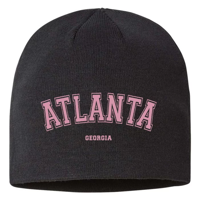 Atlanta Georgia Ga Varsity Style On Atlanta 8 1/2in Sustainable Knit Beanie