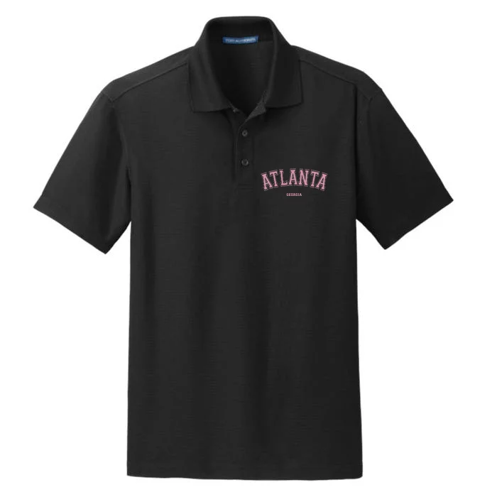 Atlanta Georgia Ga Varsity Style On Atlanta Dry Zone Grid Performance Polo