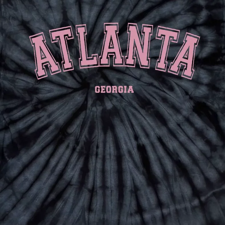 Atlanta Georgia Ga Varsity Style On Atlanta Tie-Dye T-Shirt