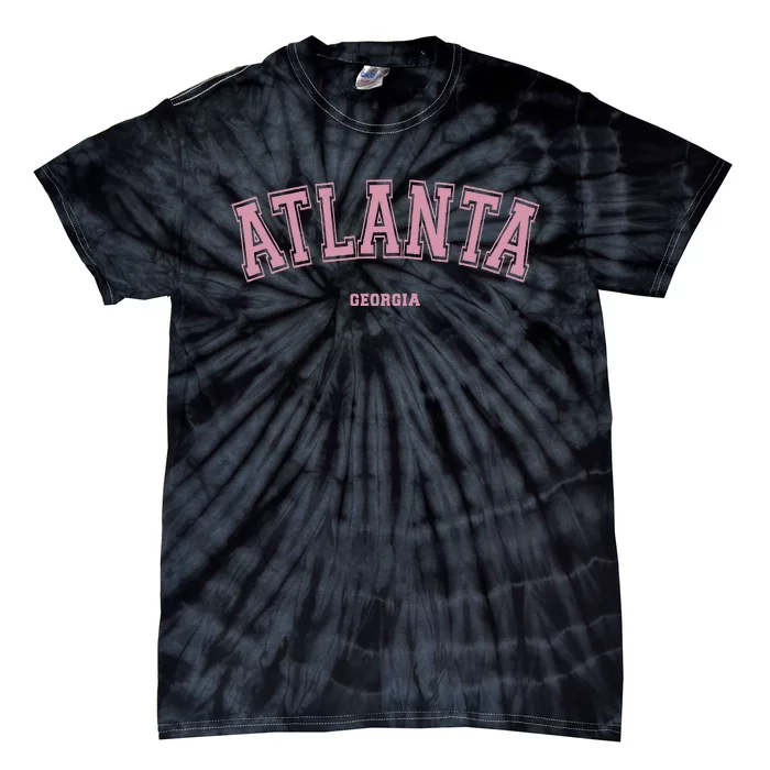 Atlanta Georgia Ga Varsity Style On Atlanta Tie-Dye T-Shirt