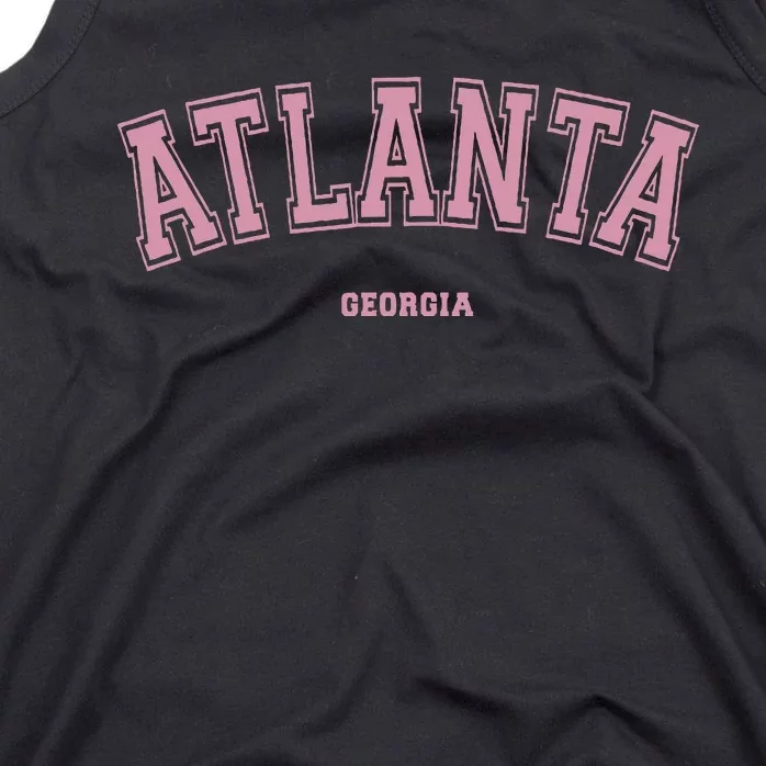 Atlanta Georgia Ga Varsity Style On Atlanta Tank Top