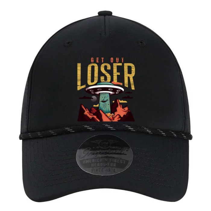 Alien Gift Get Out Loser Gift Funny Ufo Abduction Retro Vintage Gift Performance The Dyno Cap