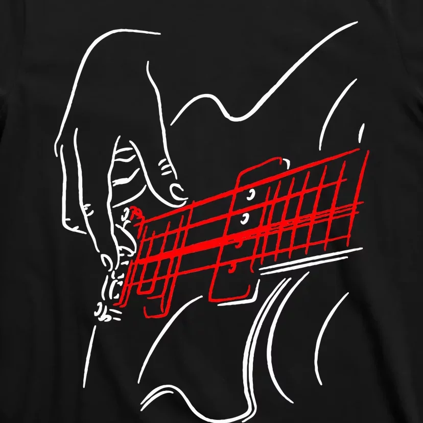 Acoustic Guitar Guitarist Bass Player Musician Gift T-Shirt