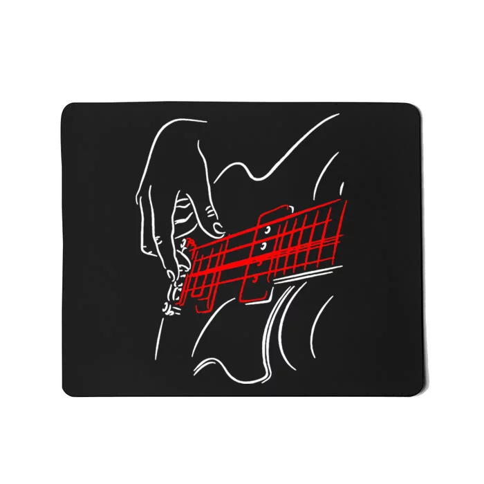 Acoustic Guitar Guitarist Bass Player Musician Gift Mousepad