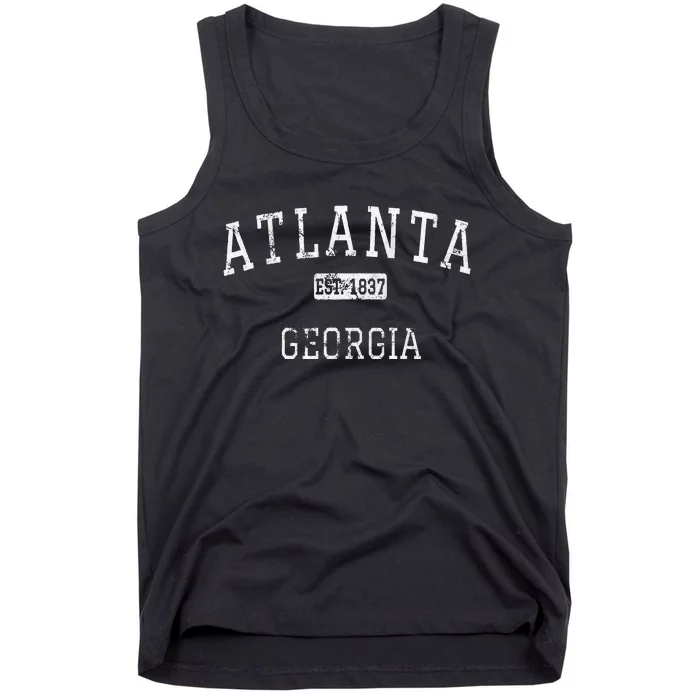 Atlanta Georgia Ga Vintage Tank Top