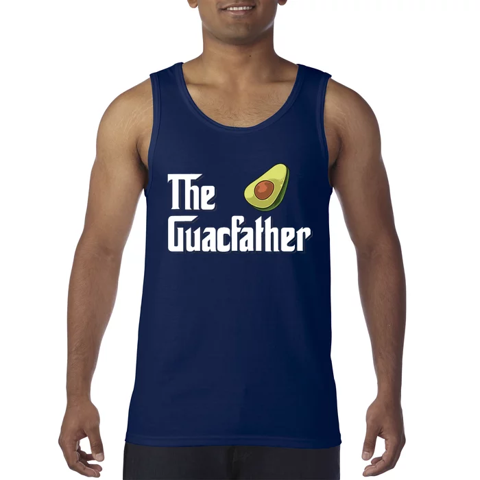 Avocado Guacamole Gift The Guacfather Tank Top